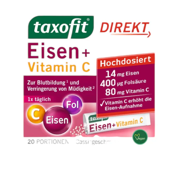 Fer + acide folique + vitamine C Taxofit